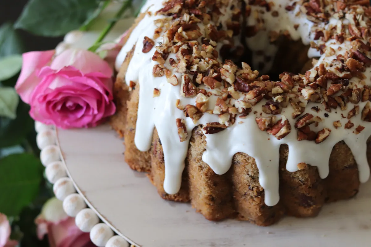 Bourbon Pecan Pound Cake